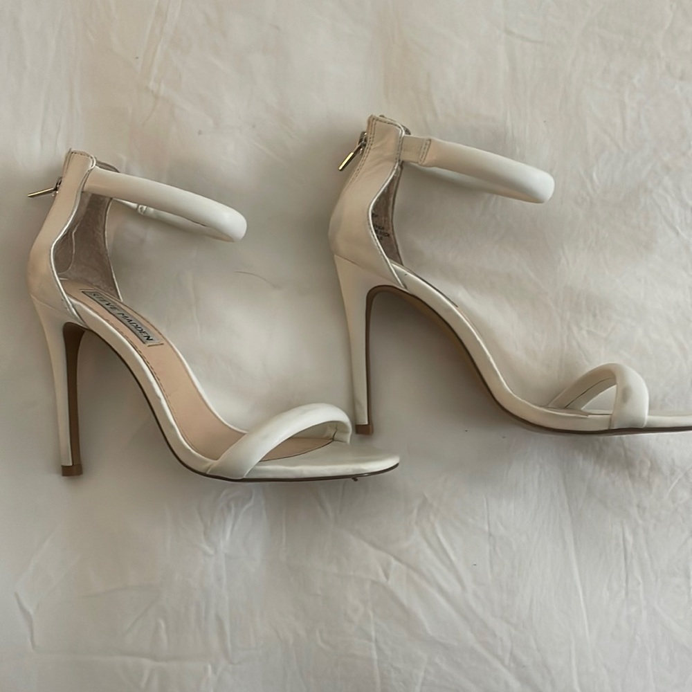 Steve Madden White Heels